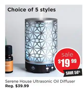 Kitchen Stuff Plus Serene house ultrasonic oil diffuser offer
