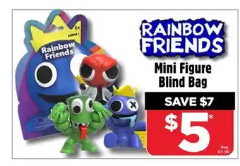 Showcase Rainbow friends mini figure blind bag offer