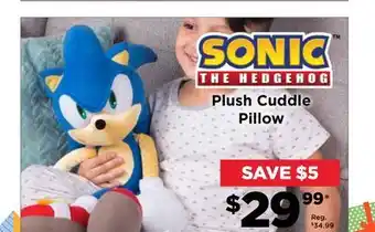 Showcase Plush cuddle pillow offer