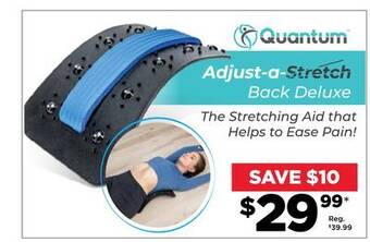 Showcase Quantum adjust-a-stretch back stretcher deluxe offer