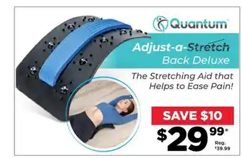 Showcase Quantum adjust-a-stretch back stretcher deluxe offer