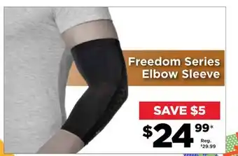 Showcase Freedom series elbow sleeve offer