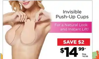 Showcase Invisible push-up cups offer