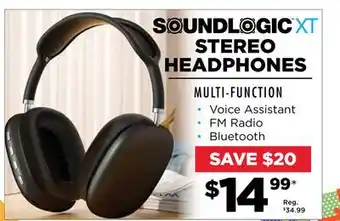 Showcase Soundlogic xt stereo headphones offer