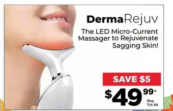 Showcase Dermarejuv the led micro-current massager to rejuvenate sagging skin! offer