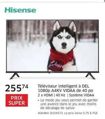 The Source Téléviseur intelligent à del 1080p a4kv vidaa de 40 po hisense offer