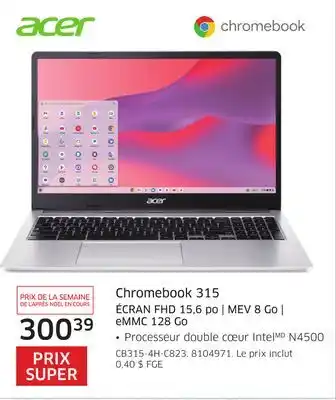 The Source Chromebook 315 acer offer