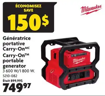 Home Hardware Carry-ontm portable generator offer