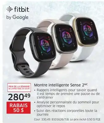 The Source Montre intelligente sense 2 fitbit offer