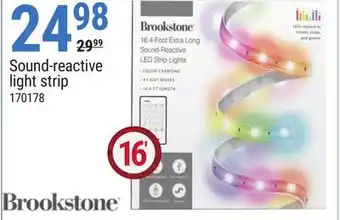 Rossy Brookstone sound-reactive light strip offer