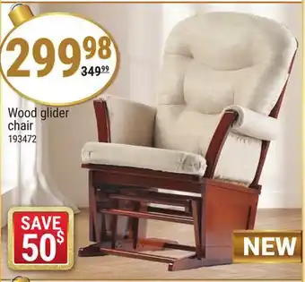 Rossy Wood glider chair offer