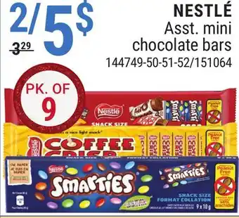 Rossy Nestlé asst. mini chocolate bars offer