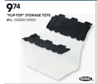 RONA Gsc technologies flip-top storage tote offer