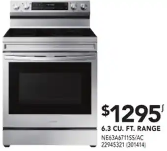 RONA Samsung 6.3 cu. ft. range offer