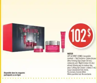 Pharmaprix Watier lift & farm y-zone set offer