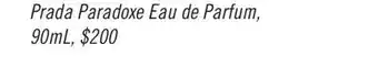 Pharmaprix Prada paradoxe eau de parfum offer