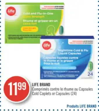 Pharmaprix Life brand cold caplets or capsules offer