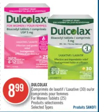 Pharmaprix Dulcolax laxative (30) or for women tablets (25) offer