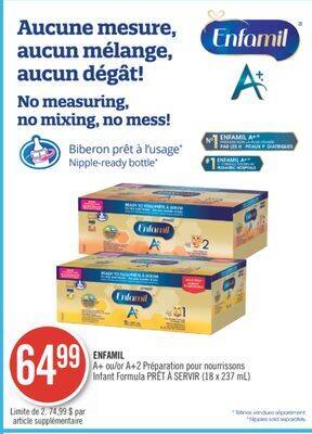 Pharmaprix Enfamil a infant formula offer