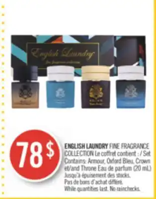 Pharmaprix English laundry fine fragrance collection offer