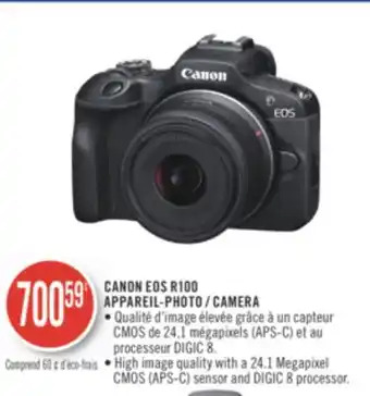 Pharmaprix Canon eos r100 camera offer