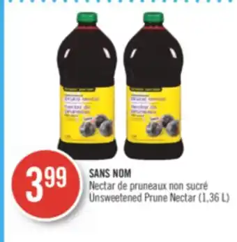Pharmaprix No name unsweetened prune nectar offer