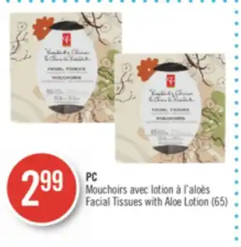 Pharmaprix Pc facial tissues with aloe lotion offer