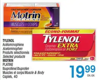 Uniprix Tylenol,acétaminophène / acetaminophen, motrin ibuprofène / ibuprofen muscles et corps / muscle & body caplets offer