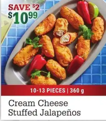 M&M Meat Shops Cream Cheese Stuffed Jalapeños 10-13 PIECES, 360g offer