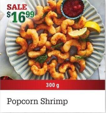 M&M Meat Shops Popcorn Shrimp 300g offer