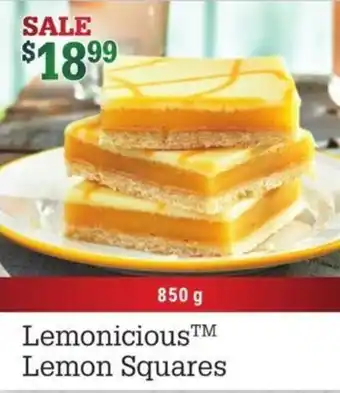 Lemonicious Lemon Squares 850g