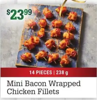 M&M Meat Shops Mini Bacon Wrapped Chicken Fillets offer