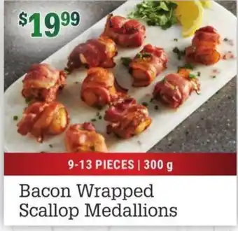 M&M Meat Shops Bacon Wrapped Scallop Medallions 300g offer