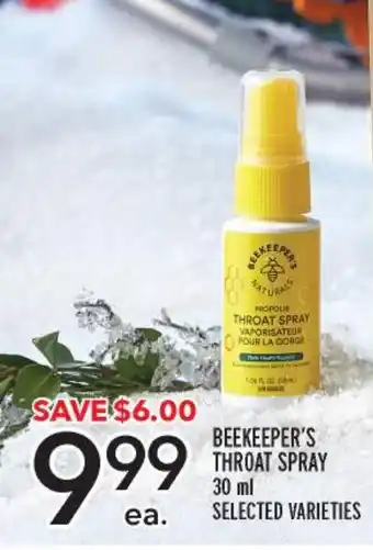 Metro BEEKEEPER'S THROAT SPRAY 30ml offer