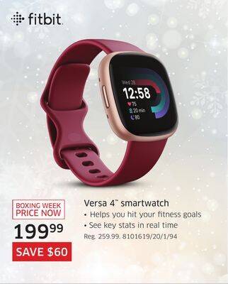 The Source Fitbit versa 4 smartwatch offer