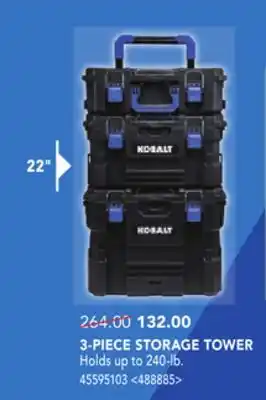 RONA Kobalt 3-piece storage tower offer