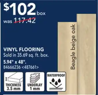 RONA Vinyl flooring, 5.94 x 48 offer