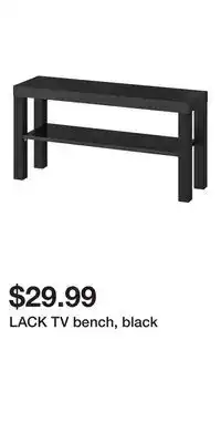 IKEA Lack tv bench, black offer