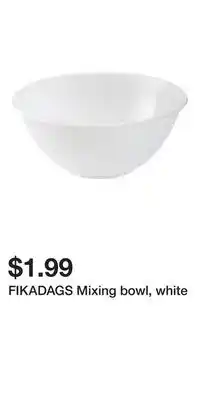 IKEA Fikadags mixing bowl, white offer