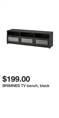 IKEA Brimnes tv bench, black offer