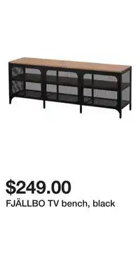 IKEA Fjällbo tv bench, black offer