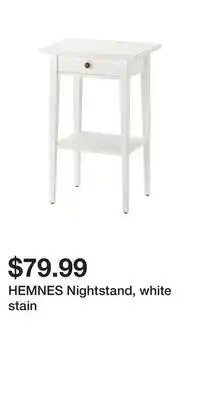 IKEA Hemnes nightstand, white stain offer