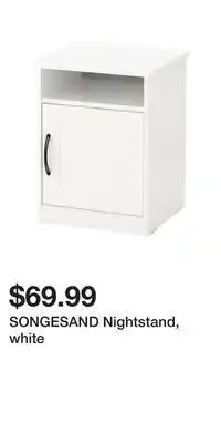 IKEA Songesand nightstand, white offer