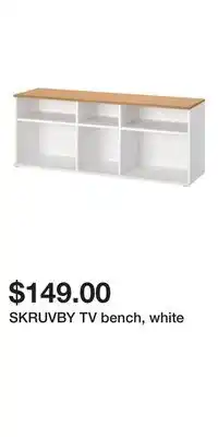 IKEA Skruvby tv bench, white offer