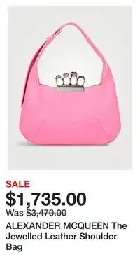 Holt Renfrew Alexander mcqueen the jewelled leather shoulder bag offer