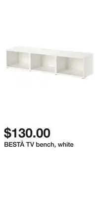 IKEA Bestå tv bench, white offer
