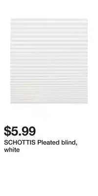 IKEA Schottis pleated blind, white offer