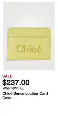 Holt Renfrew Chloé sense leather card case offer