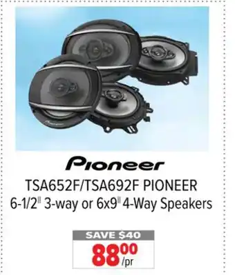 2001 Audio Video Pioneer 4-way speakers offer