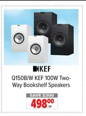 2001 Audio Video Kef 100w two- way bookshelf speakers offer